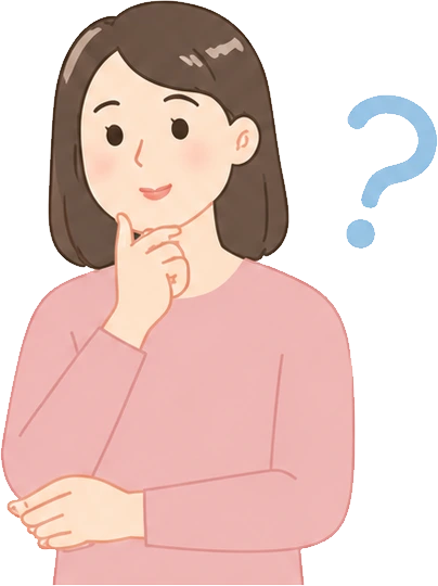 質問する女性のイラスト